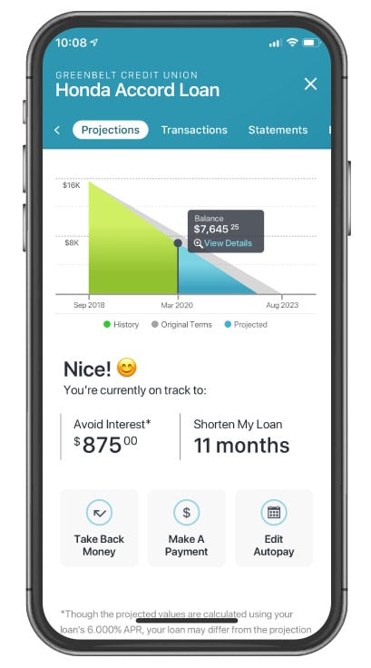 Kasasa Loan App Interface