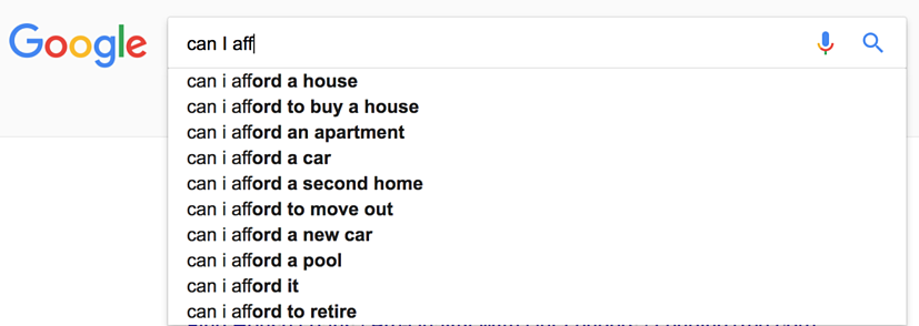 Google search example